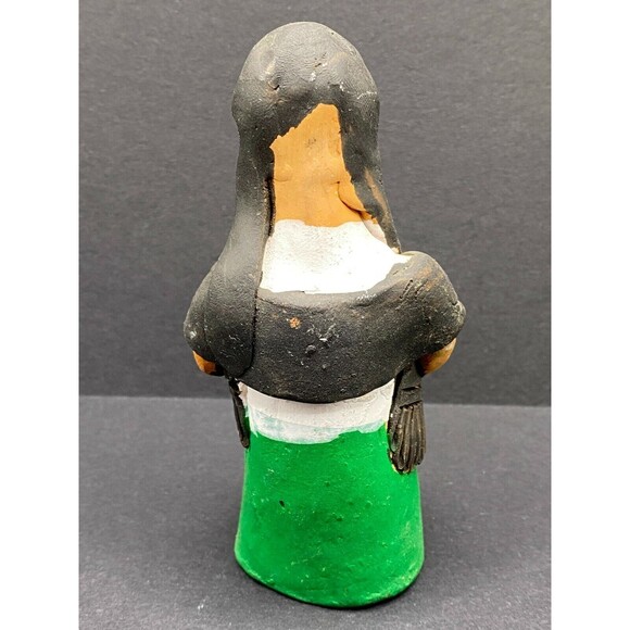 Vintage Dia De Los Muertos Muneca Green Josefina Aguilar Family - Free Shipping - Picture 3 of 4